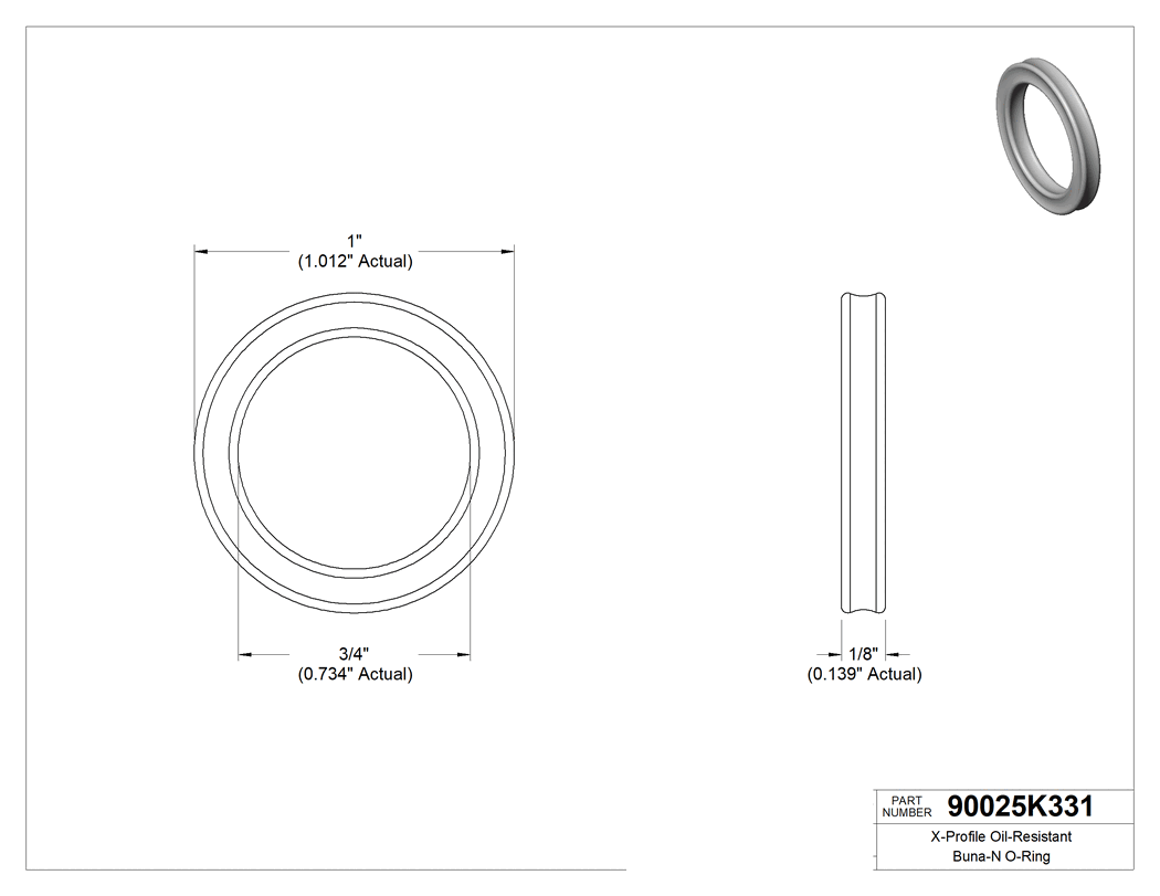 Technical drawing - 90025K331